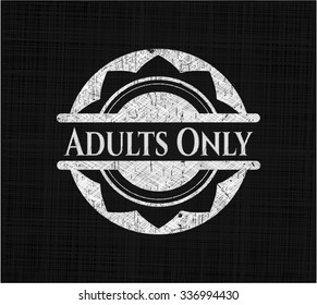 Adults Only chalk emblem