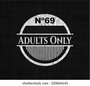 Adults Only with chalkboard texture
