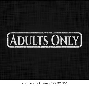 Adultos únicamente con textura de pizarra