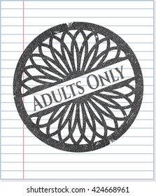 Adults Only penciled