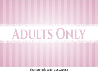 Afiche Sólo Adultos