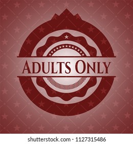 Adults Only red emblem