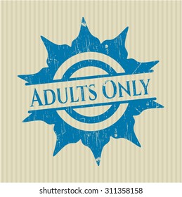 Adults Only rubber stamp
