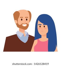 adults parents couple avatars characters