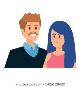 adults parents couple avatars characters