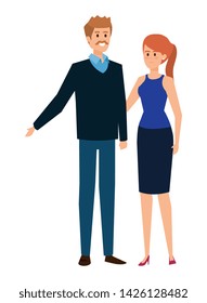 adults parents couple avatars characters