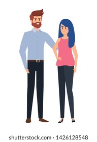 adults parents couple avatars characters