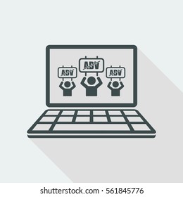 Adv block - Vector icon for computer website or application
