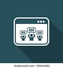 Adv block - Vector icon for computer website or application