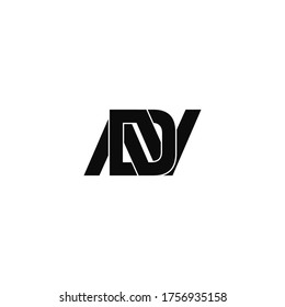 Adv Letter Original Monogram Logo Design