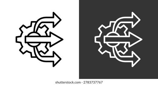 Advance Black And White Icon Set Collection Pack Vector Illustration