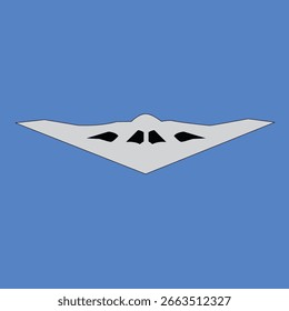 Arte vectorial de avión de bombardero avanzado