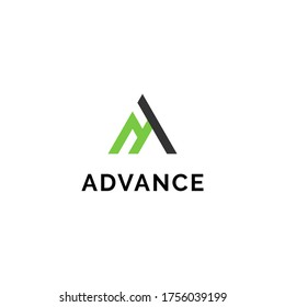 Advance Business A Letter Logo Template