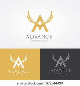 Advance Business, A Letter Logo Template