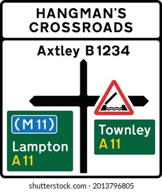 Map‑Type Advance Direction Signs, Road signs in the United Kingdom