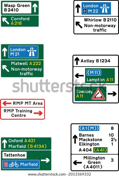Stack‑Type Advance Direction\
Signs, Map‑Type Advance Direction Signs, Road signs in the United\
Kingdom