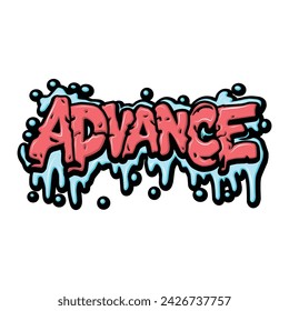 advance graffiti lettering typography art illustration