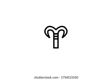 diseño de logotipo de tumbas avanzado con un diseño simple, único, lineal y moderno con fondo blanco