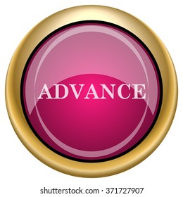 Advance icon. Internet button on white background. EPS10 vector.
