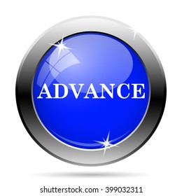 Advance icon. Internet button on white background. EPS10 vector