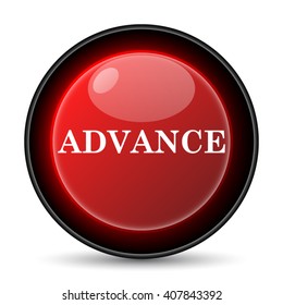 Advance icon. Internet button on white background. EPS10 vector
