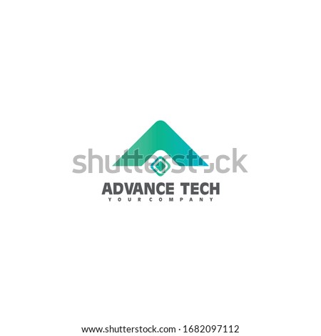 Advance Letter A Logo design Concept