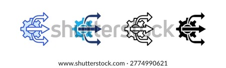 Advance Multiple Style Icon Set Vector