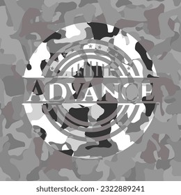 Avance en el patrón de camo gris 