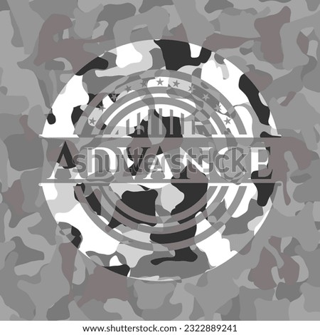 Advance on grey camo pattern 