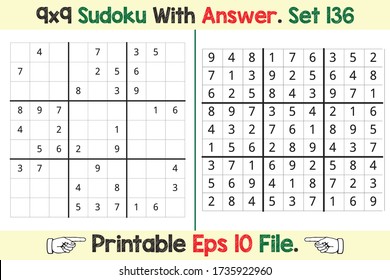 Advance Sudoku Puzzle Games Easy to Hard with Answer