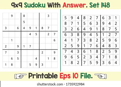 Advance Sudoku Puzzle Games Easy to Hard with Answer