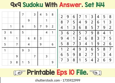 Advance Sudoku Puzzle Games Easy to Hard with Answer