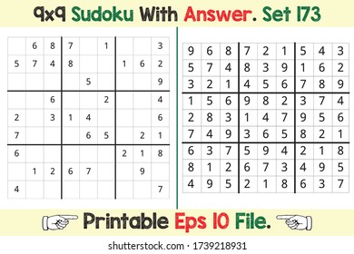 Advance Sudoku Puzzle Games Easy to Hard with Answer