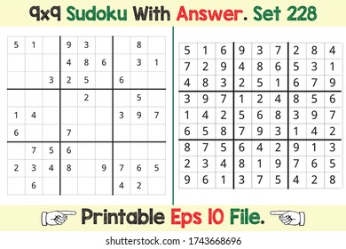 Advance Sudoku Puzzle Games Easy to Hard with Answer