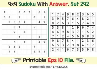 Advance Sudoku Puzzle Games Easy to Hard with Answer