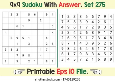 Advance Sudoku Puzzle Games Easy to Hard with Answer