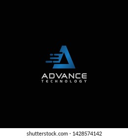 Advance Technology Signs Logo Design Concept