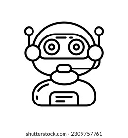 Advanced AI Assistant icon in vector. Illustration