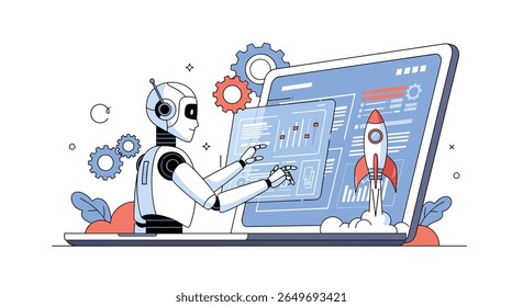 Desenvolvimento avançado de inteligência artificial orquestrando sistemas complexos para futuras oportunidades de inovação e crescimento