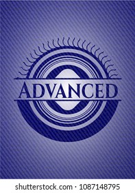  Advanced badge with jean texture