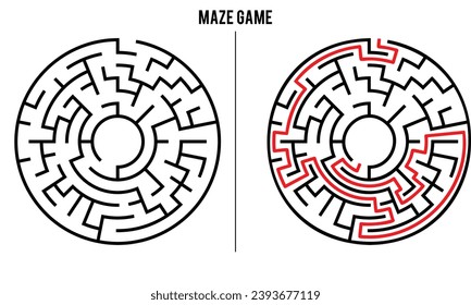 Advanced Circular Maze Puzzle Game And Solution	