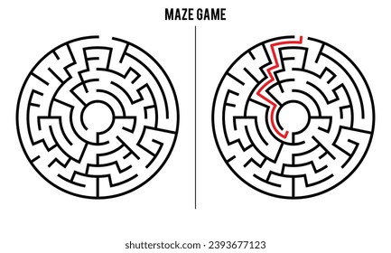 Advanced Circular Maze Puzzle Game And Solution	