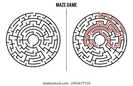 Advanced Circular Maze Puzzle Game And Solution	