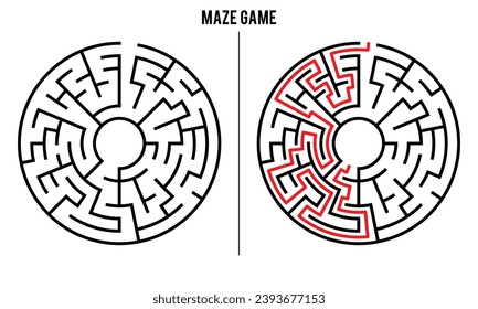 Advanced Circular Maze Puzzle Game And Solution	