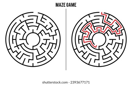 Advanced Circular Maze Puzzle Game And Solution	