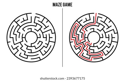 Juego de rompecabezas Circular Avanzado Y Solución	