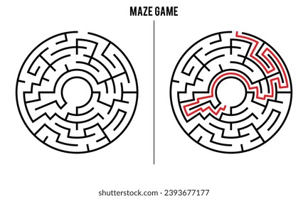 Advanced Circular Maze Puzzle Game And Solution	