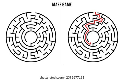 Advanced Circular Maze Puzzle Game And Solution	