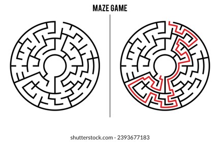 Advanced Circular Maze Puzzle Game And Solution	