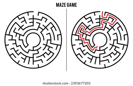 Advanced Circular Maze Puzzle Game And Solution	